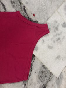 Ribbed One-Shoulder Crop Top