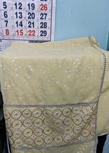 Elegant Yellow printed saree