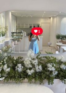 Light Blue Midi Dress