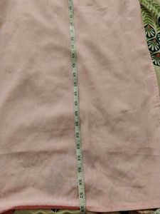 Light Pink Tie-Neck Kurta