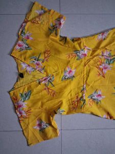 Yellow Floral Maxi Dress