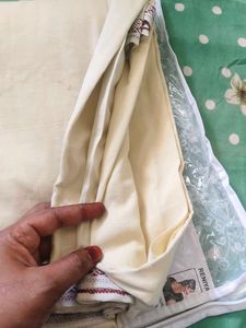 Cream Saree with Blouse