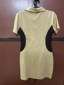 Women's Color Block Polo Dress