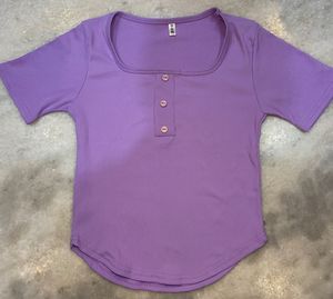 SIMPLE LAVENDER TOP