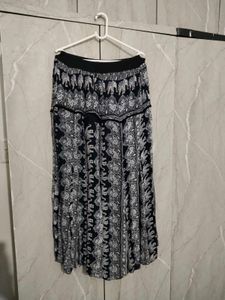 Bohemian Elephant Print Maxi Skirt