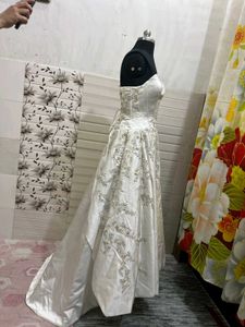 Elegant White Wedding Gown
