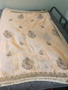 party wear saree with blouse