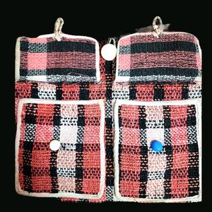 Multicolored Handloom Fabric Bag