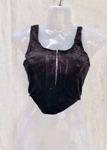 Velvet Corset Top