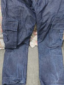 Blue Denim Cargo Pants...