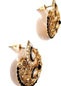 Gold Plated Heavy Earrings, Pack Of 1 ( New)