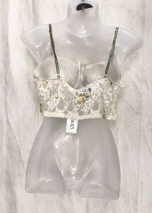 19245. Floral Lace Corset Top