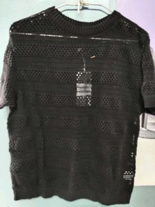 Black Knit Top