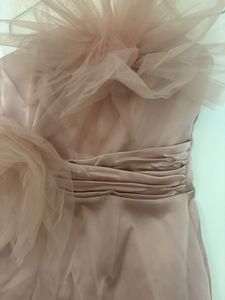 Dusty Pink Tulle Flower Embellished Dress 🎀🌷💗