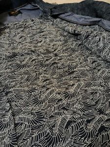 Stylish Men's Textured Blue Shirt