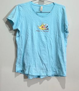 Cute ice Blue Graphic baby Tee