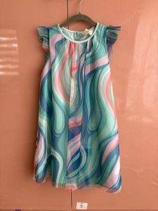 Flowy Swirl Print Dress