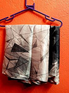 black and white orginal chiffon saree