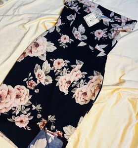Chic Floral Off-Shoulder Dress