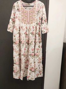 combo set of 2 cotton Print flared kurta