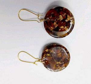 Real Rose Preserved Earrings