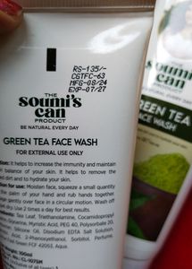500 Gm  Green Tea Face Wash Combo