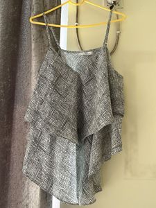 Mango Ruffle Layered Cami Top
