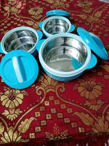 BRANDED NEW CELLO SAPPHIRE CASSEROLE COMBO OF 3