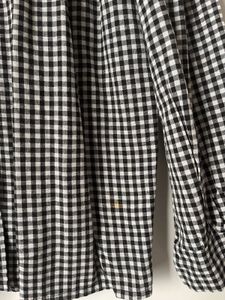 cute gingham Korean top