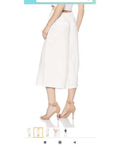 White Culottes Trouser Bottom From Cherokee
