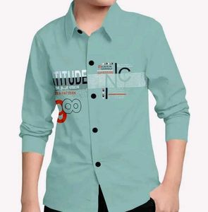 STUD APPARELS Boys Self Design Casual Shirt