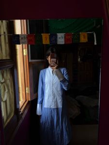 Blue &amp; White Shirt Dress
