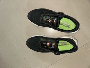 Stylish Black &amp; Gold Sports Shoes