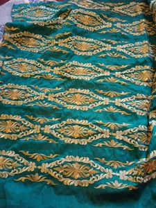 Emerald Green Silk Blouse piece 1.2mt