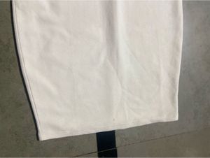 Chic White Ruched Bodycon Dress