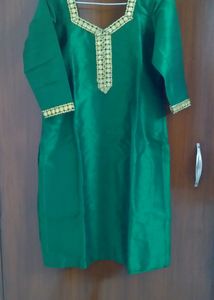 Royal Green Silk Suit