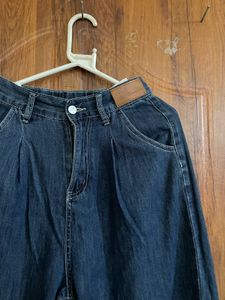 Women's Dark Wash Baggy Jeans