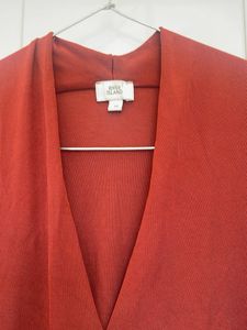 Chic Rust V-Neck Bodysuit
