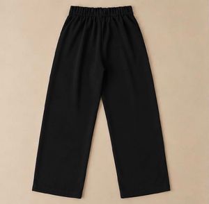 Chic Black Wide-Leg High-Waist Trousers