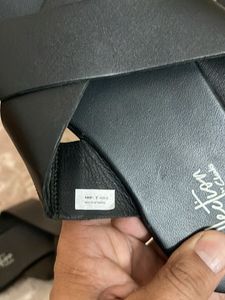 Black Cross Strap Sandals