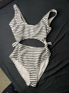 Striped One-Piece Swimsuit