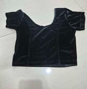 Black Velvet Blouse