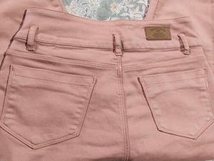 Women's Pink Casual Pants