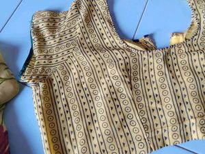 Discount Offer Printed Saree With Blouse