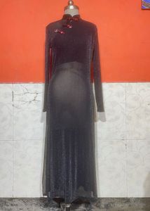 Sparkly Black Ethnic Gown