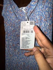 MANGO Floral Print Ruched A-Line Midi Dress