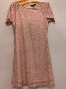 Peachy Lovely Lace Dress From -Zink London