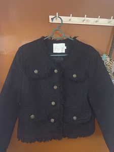Chic Black Tweed Jacket