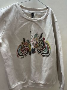 Zebra Print Sweatshirt