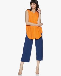 AND Sleeveless Orange Tunic Top